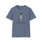 Artistic Catitude T-Shirt — Cute Gray Tabby Cat Graphic Tee