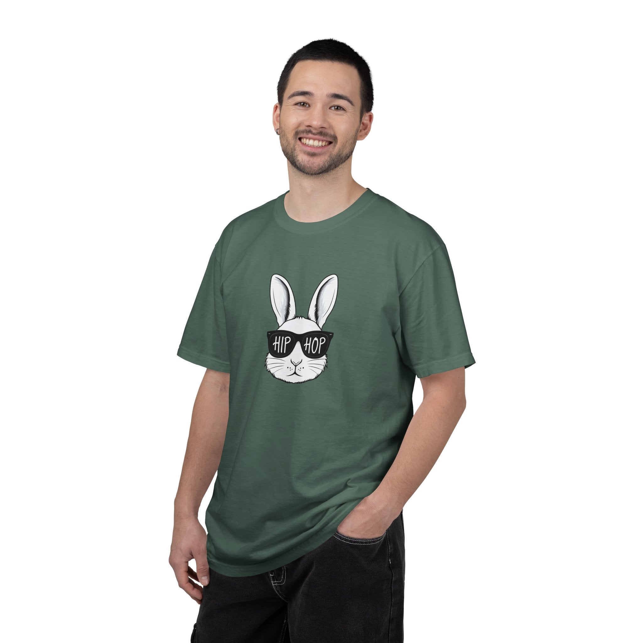 Hip Hop Bunny T-Shirt — Cute Rabbit with Sunglasses Graphic Tee