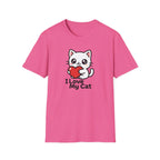 I Love My Cat Cute Cartoon Tee - Cat Lover Heart T-Shirt