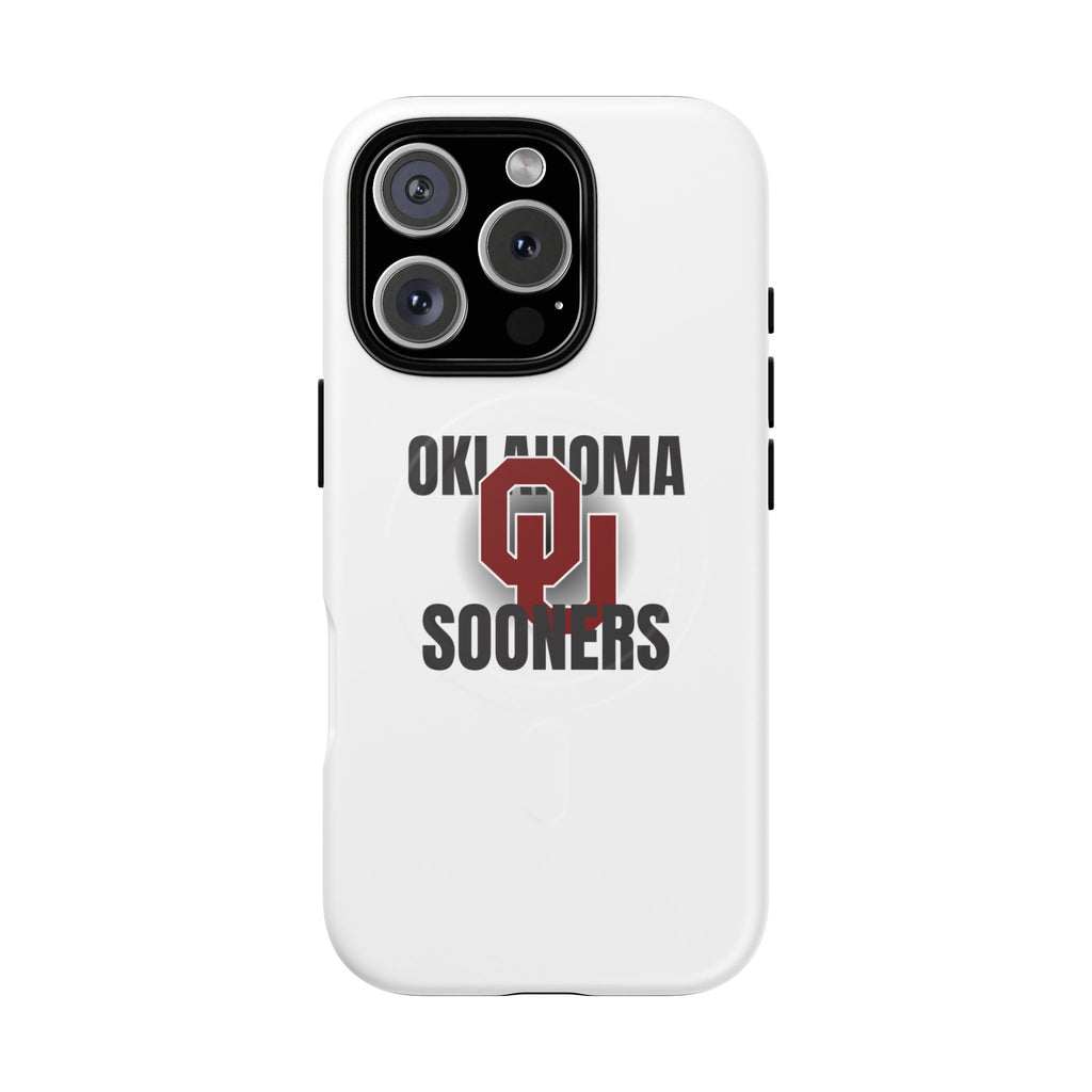 Oklahoma Sooners Tough Magnetic Phone Case — Durable Magnetic Snap-On College iPhone Cover