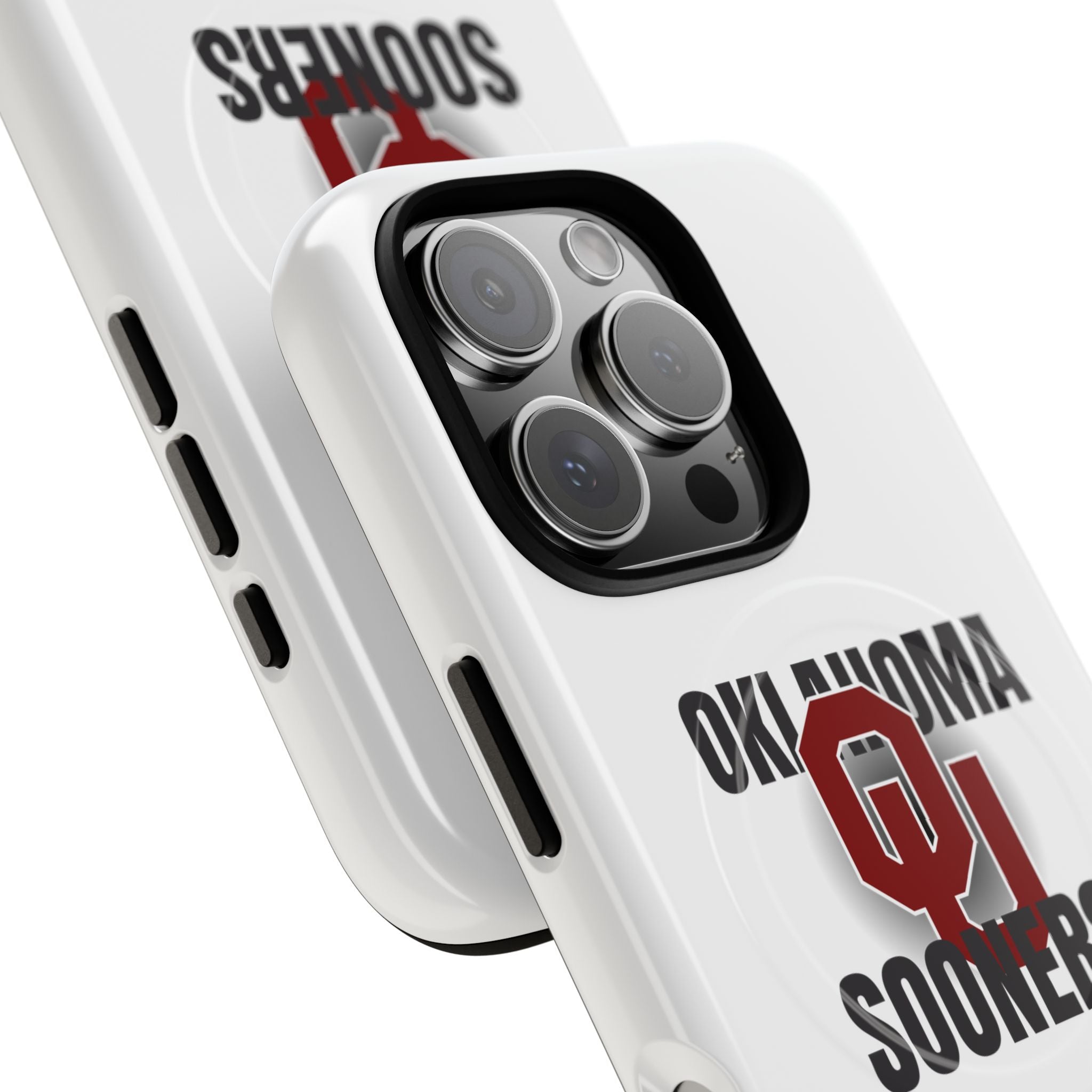 Oklahoma Sooners Tough Magnetic Phone Case — Durable Magnetic Snap-On College iPhone Cover