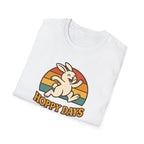 Hoppy Days Ahead T-Shirt — Retro Bunny Easter Tee
