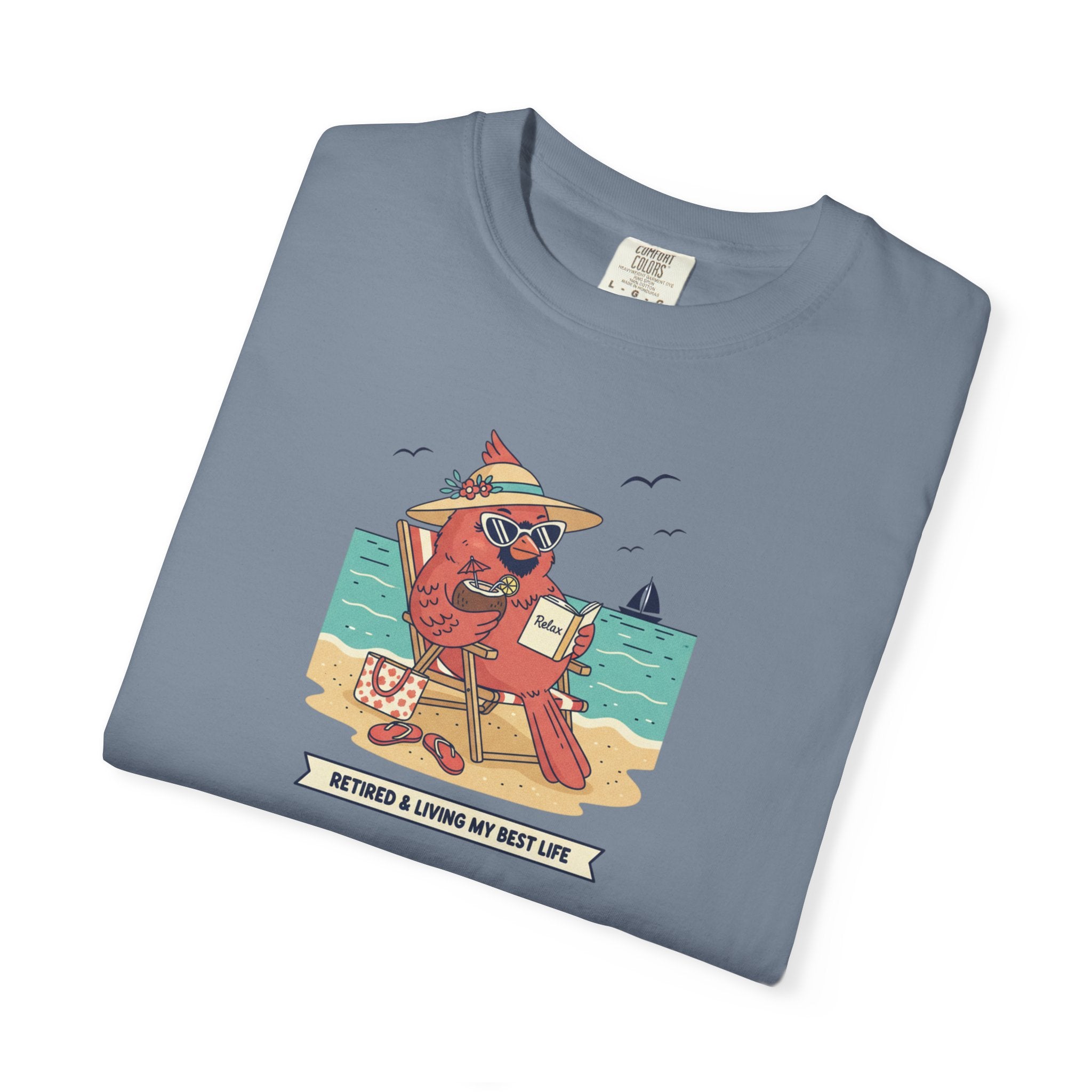 Beach Cardinal Relaxing T-Shirt — Retro Summer Tee