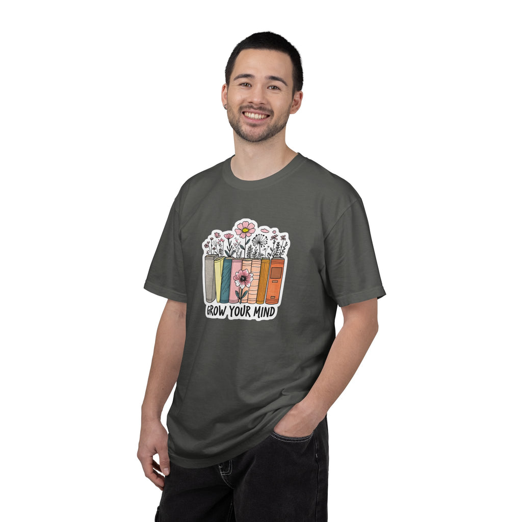 Grow Your Mind Book Stack T-Shirt