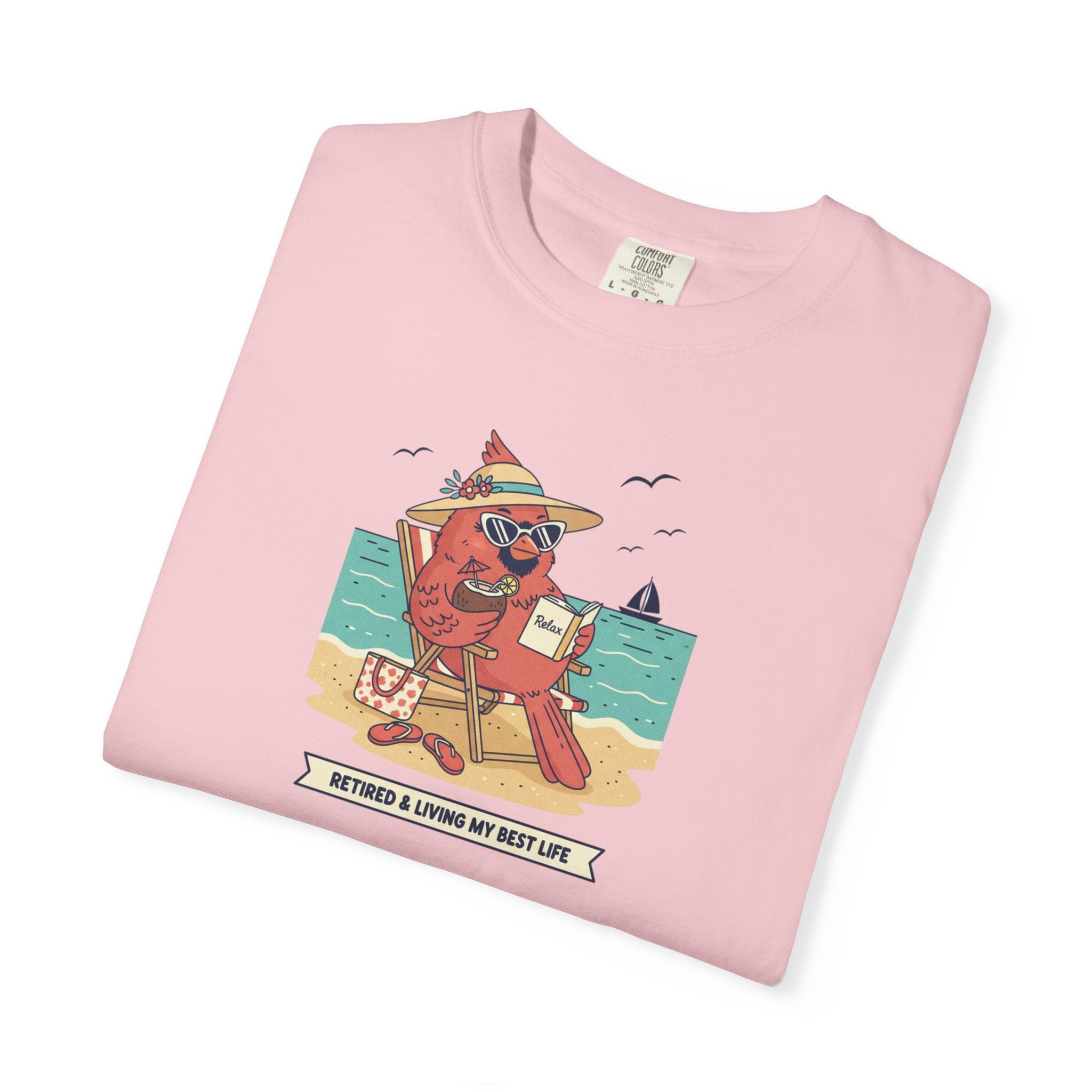 Beach Cardinal Relaxing T-Shirt — Retro Summer Tee