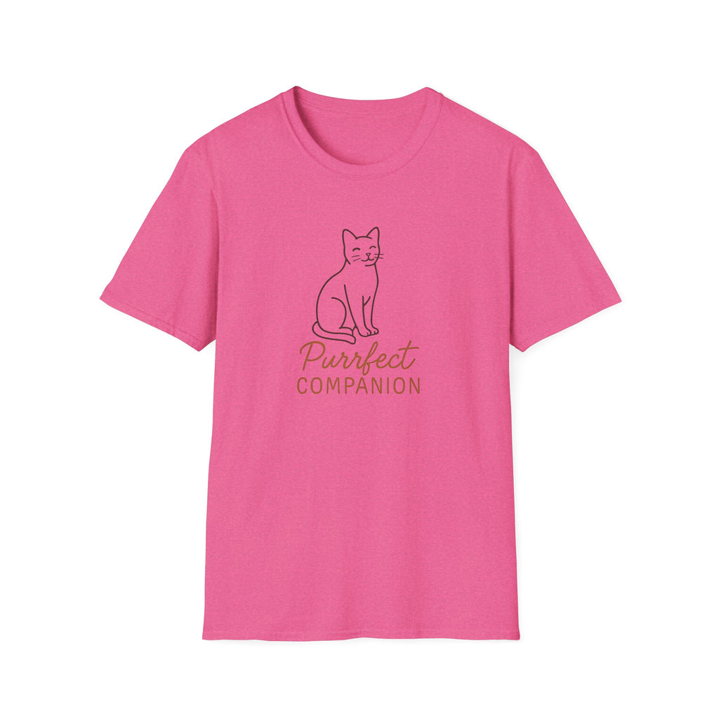 Cat T-Shirt — 'Purrfect Companion' Minimalist Cat Lover Tee