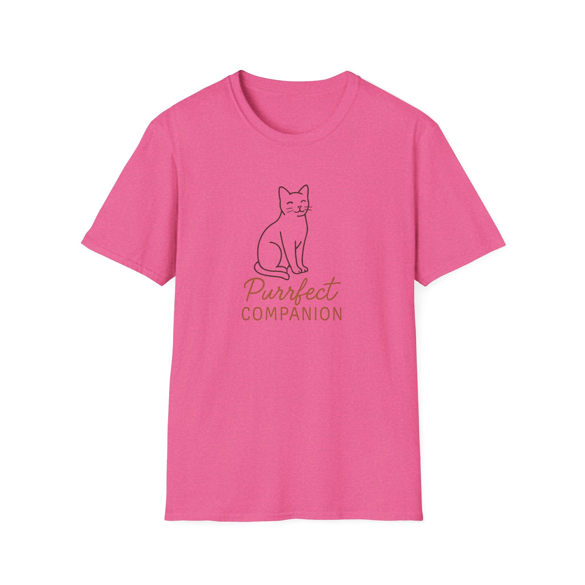 Cat T-Shirt — 'Purrfect Companion' Minimalist Cat Lover Tee