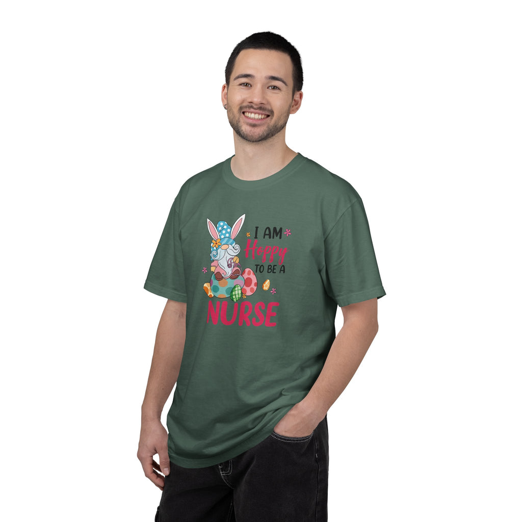 Nurse Bunny T-Shirt — "I Am Hoppy to Be a Nurse" Cute Easter Tee