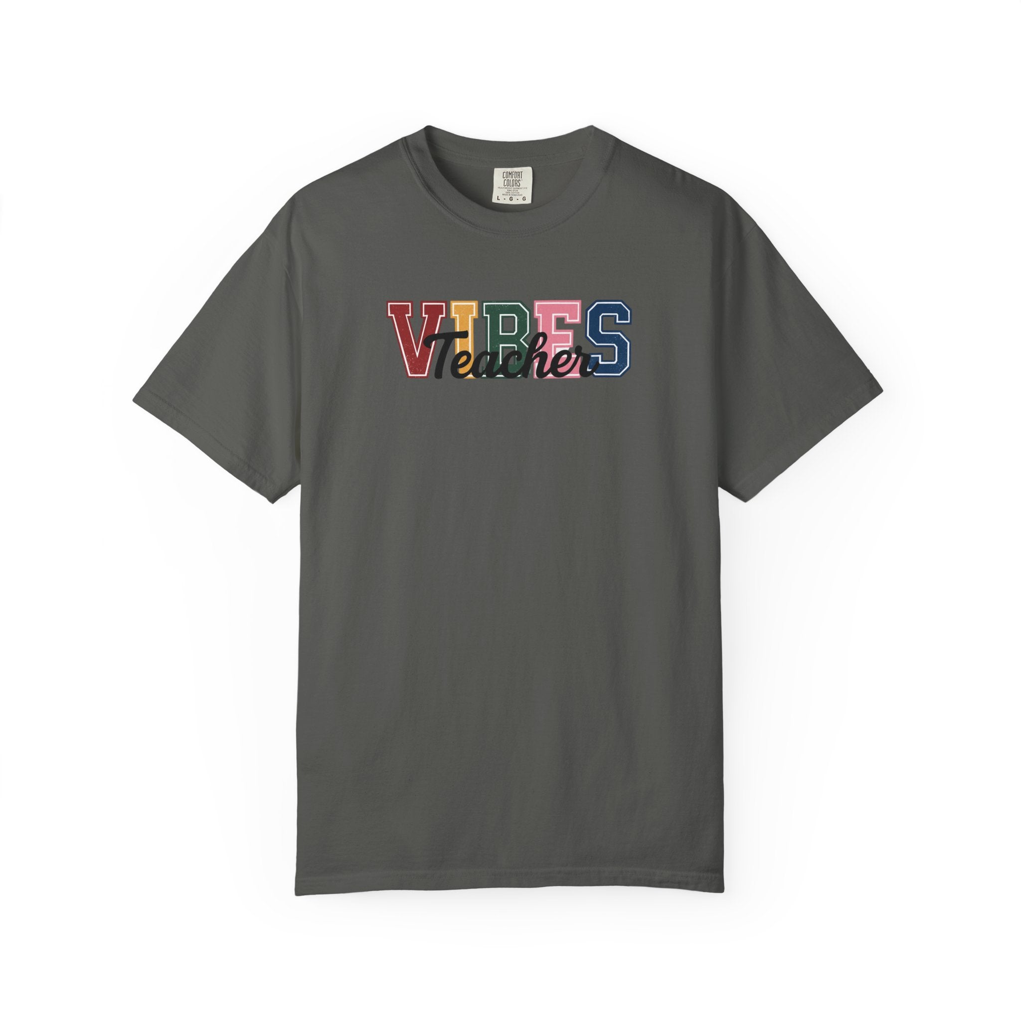 VIBES Teachers T-Shirt — Colorful Retro School Pride Tee
