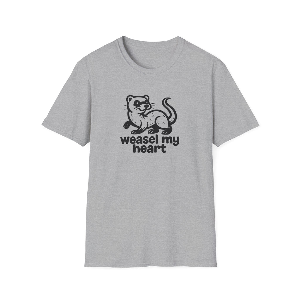Weasel My Heart T-Shirt — Cute Weasel Illustration Tee