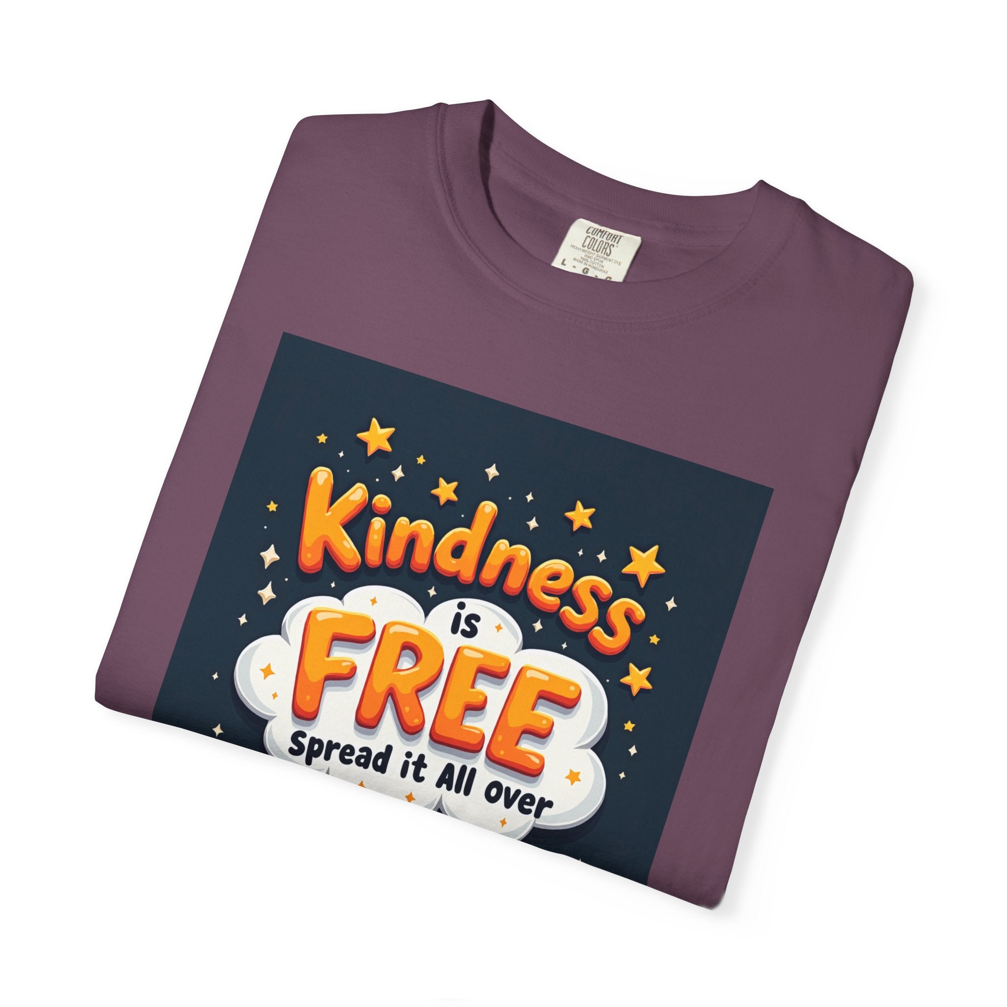 Kindness Is Free T-Shirt — 'Spread It All Over' Positive Graphic Tee