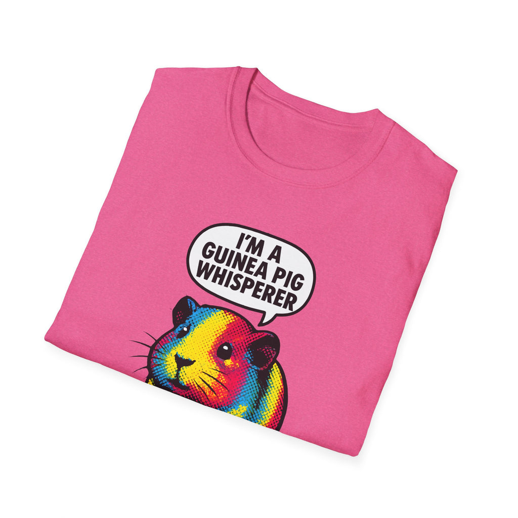 Guinea Pig Whisperer T‑Shirt — Colorful Rainbow Guinea Pig Tee