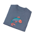 Koi Fish Tee — "Swim in Peace" Relaxed Graphic T-Shirt