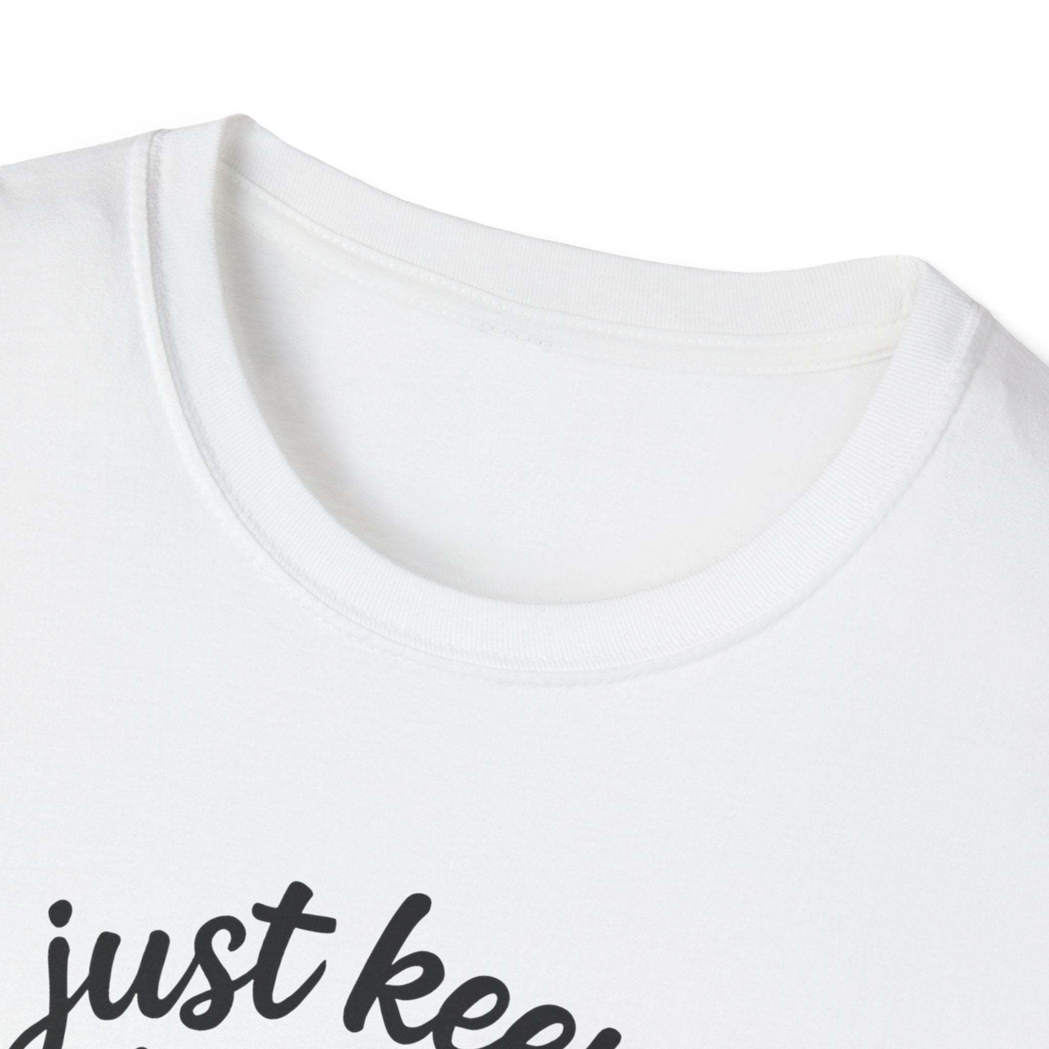 Just Keep Swimming Fish T-Shirt — Colorful Motivational Ocean Tee