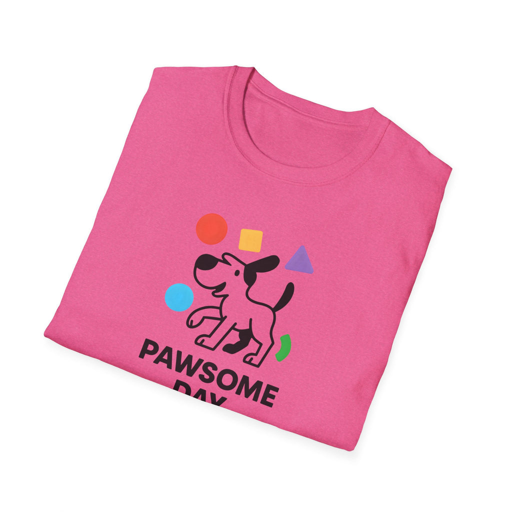 Pawsome Day Dog T‑Shirt – Cute Paw Print Graphic Tee for Dog Lovers