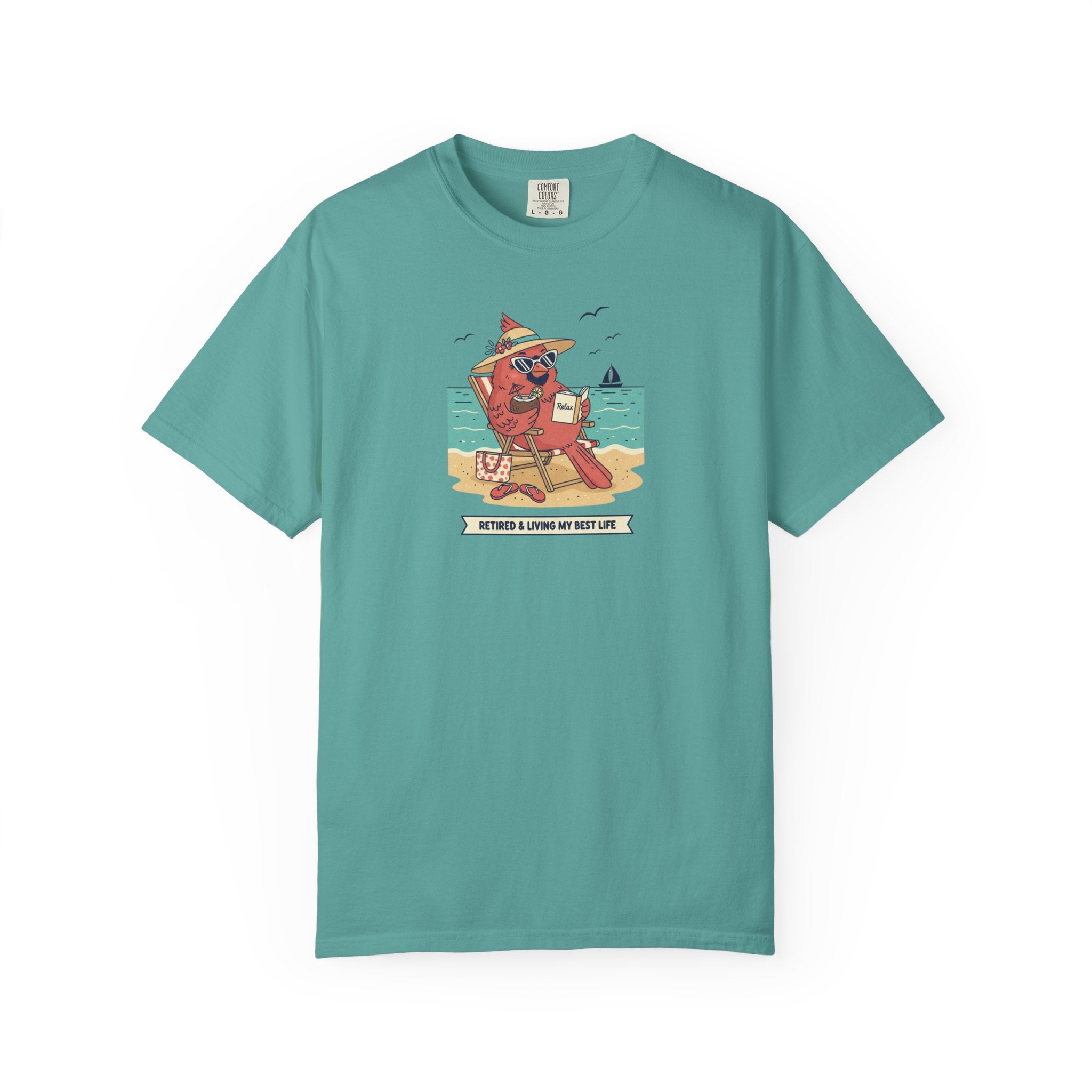 Beach Cardinal Relaxing T-Shirt — Retro Summer Tee