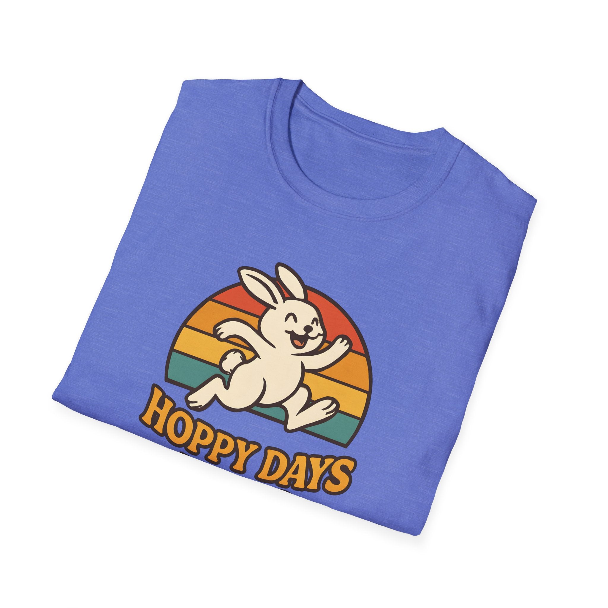 Hoppy Days Ahead T-Shirt — Retro Bunny Easter Tee