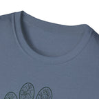 Paw-fect Life T-Shirt — Floral Paw Print Tee for Dog & Cat Lovers