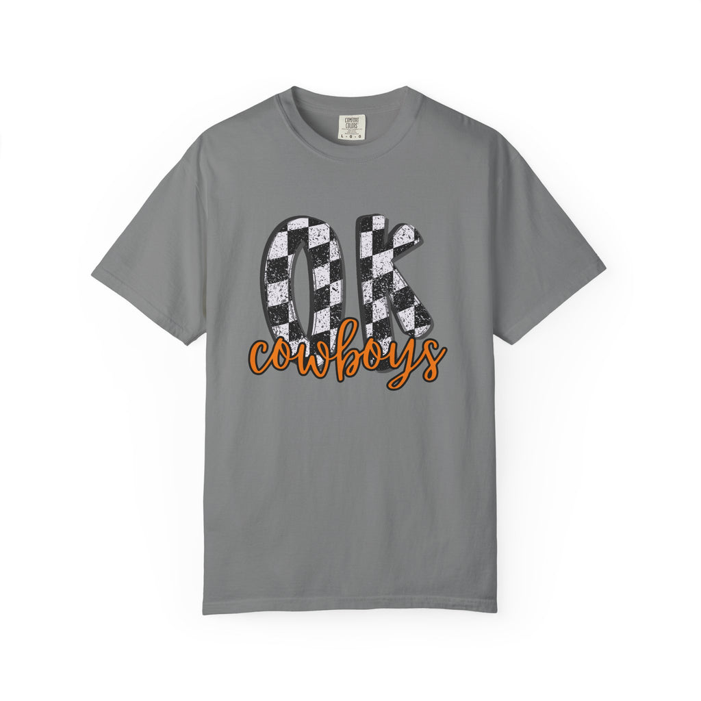 OK Cowboys Buffalo Check Graphic T-Shirt