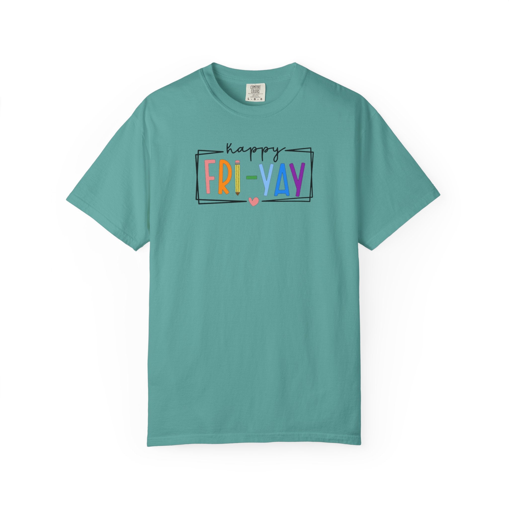 Fri-Yay T-Shirt — Colorful ‘Happy FRI-YAY’ Casual Tee