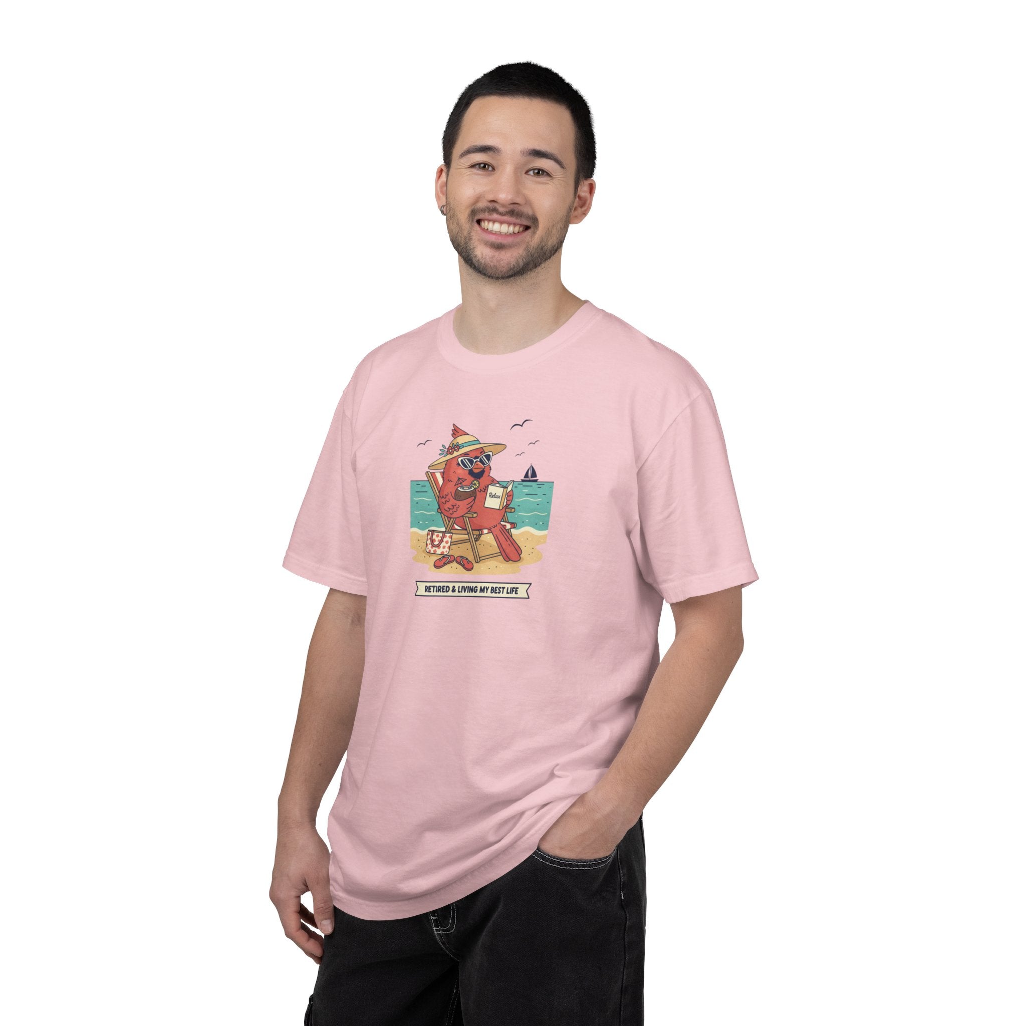 Beach Cardinal Relaxing T-Shirt — Retro Summer Tee