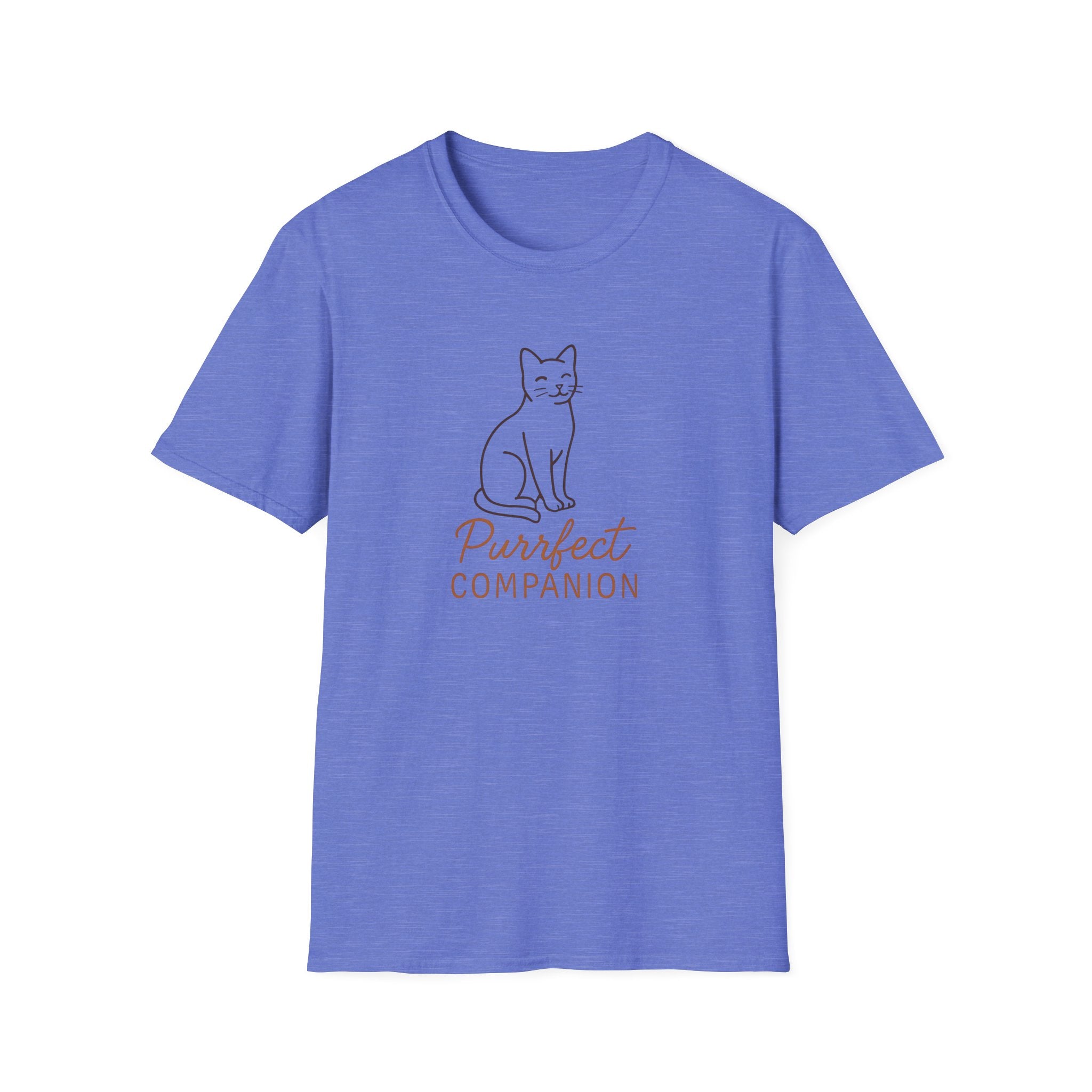 Cat T-Shirt — 'Purrfect Companion' Minimalist Cat Lover Tee