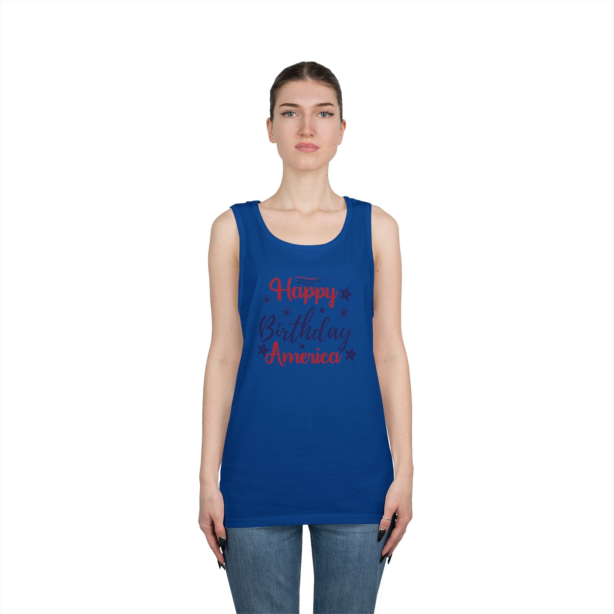 Patriotic "Happy Birthday America" Tank