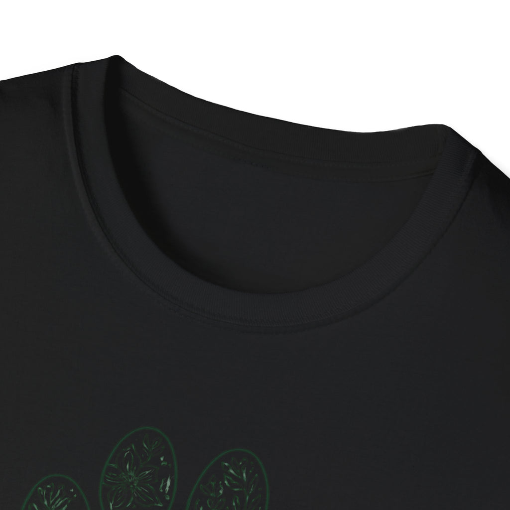Paw-fect Life T-Shirt — Floral Paw Print Tee for Dog & Cat Lovers