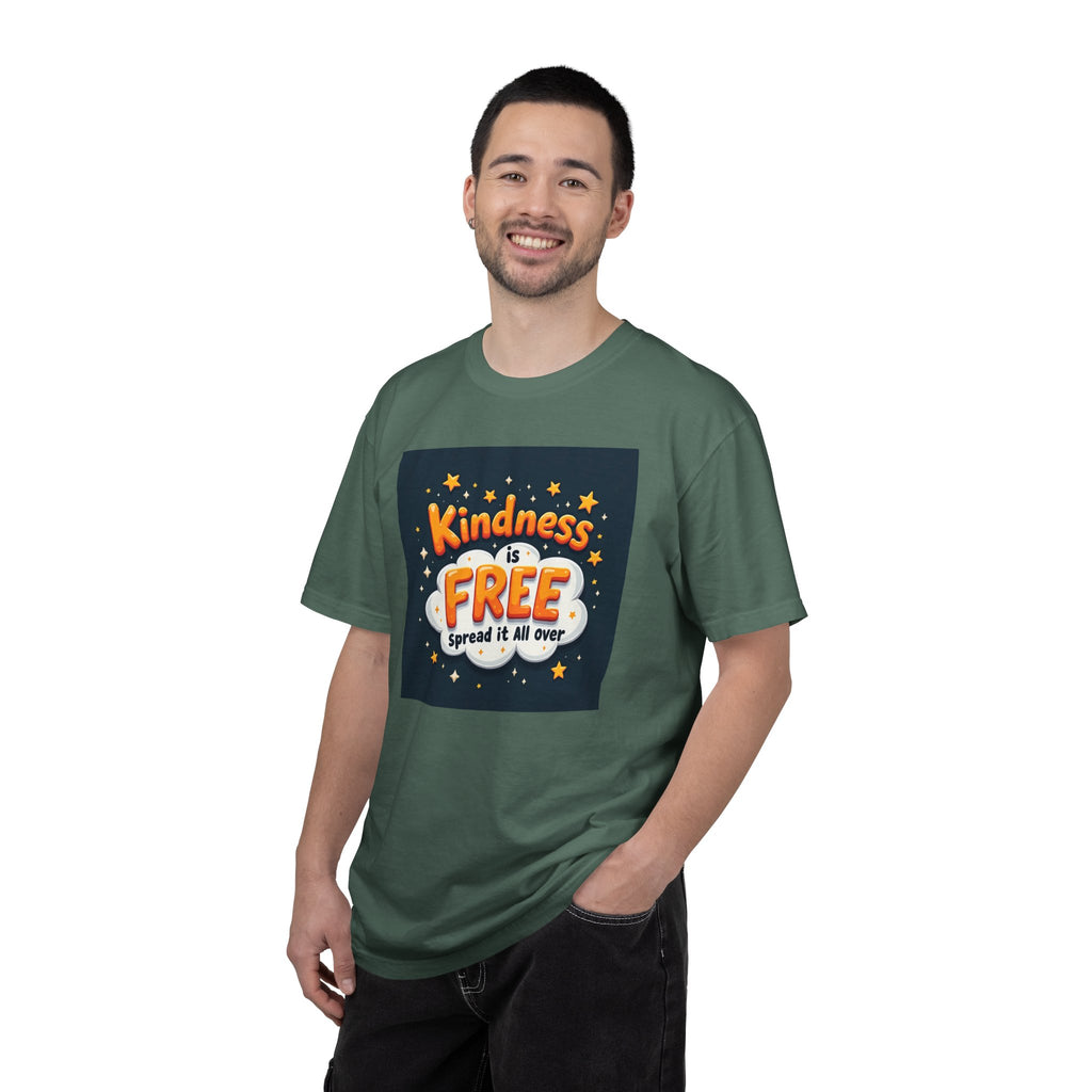 Kindness Is Free T-Shirt — 'Spread It All Over' Positive Graphic Tee
