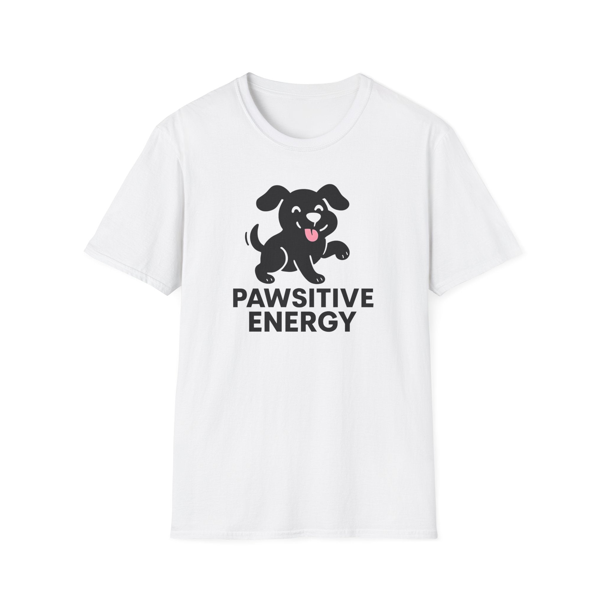 Pawsitive Energy T-Shirt — Cute Happy Puppy Graphic Tee for Dog Lovers
