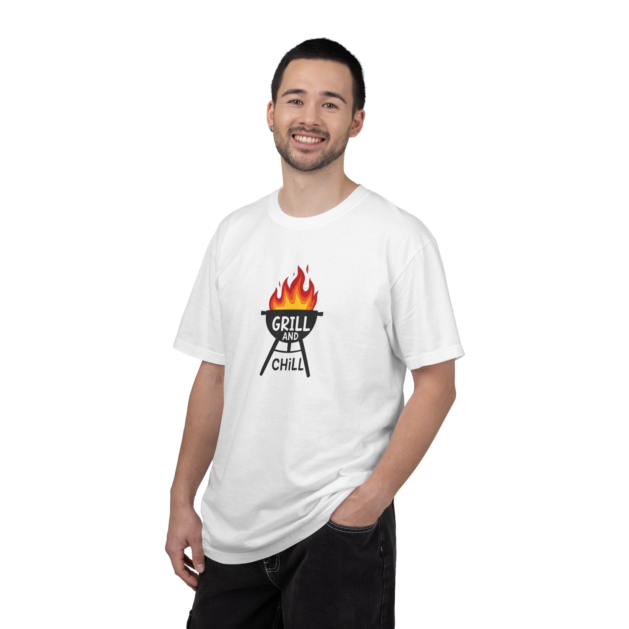 Grill and Chill T-Shirt — BBQ Graphic Tee for Grill Lovers