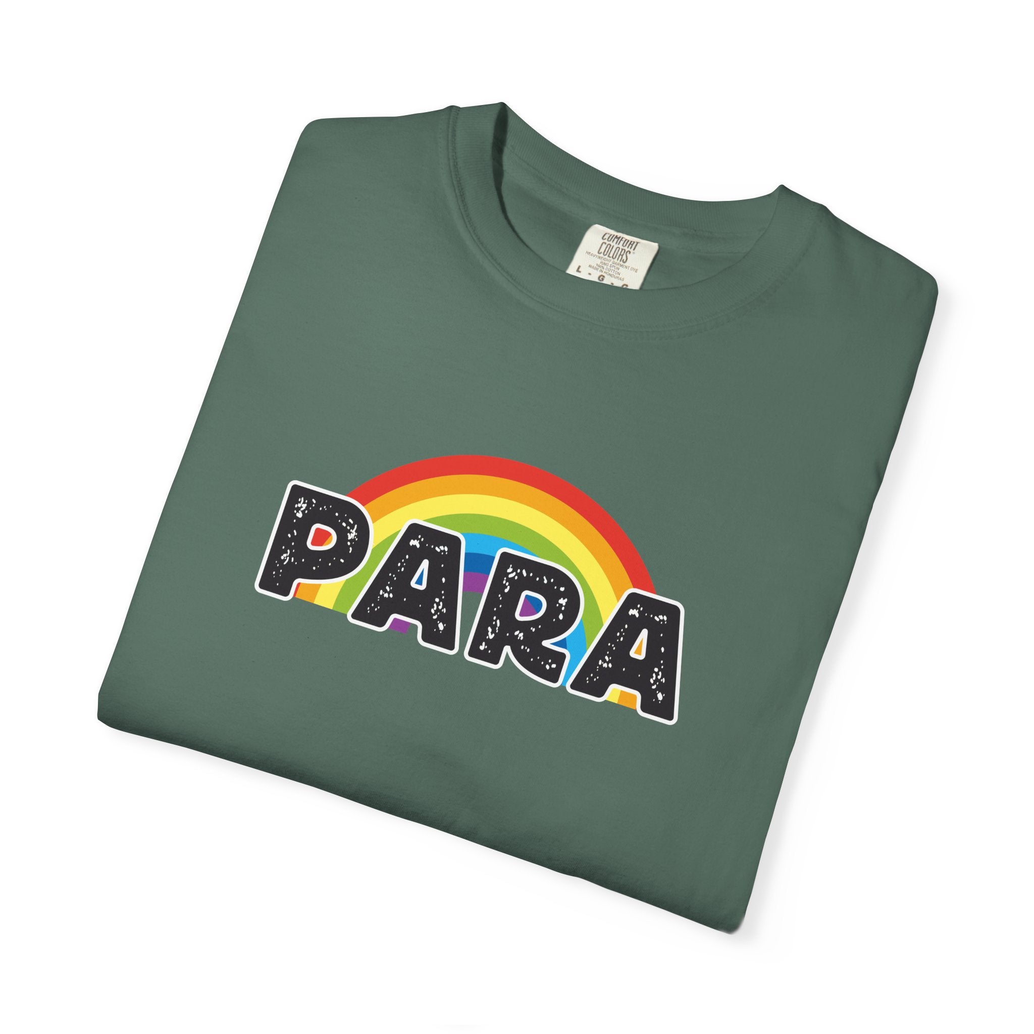 PARA Rainbow Graphic T-Shirt – Colorful Pride-Inspired Lettering