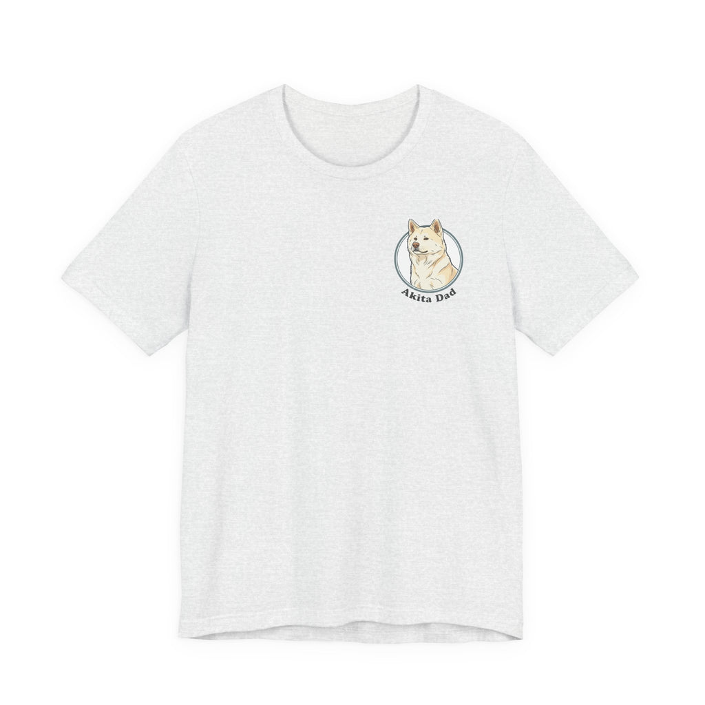 Akita Dad T-Shirt — Cute Akita Dog Graphic Tee for Dog Lovers