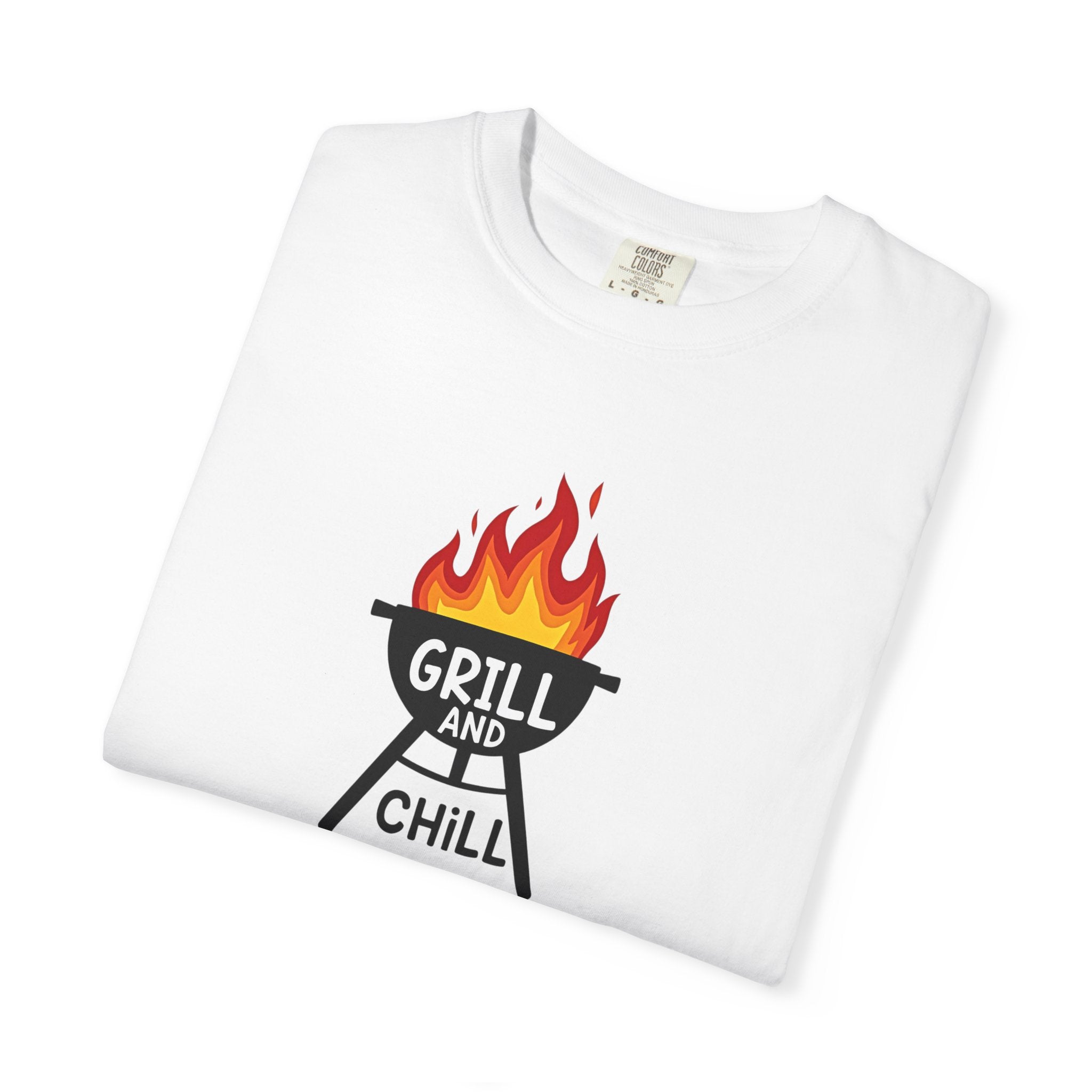 Grill and Chill T-Shirt — BBQ Graphic Tee for Grill Lovers