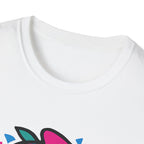 Unisex T-Shirt — 'Unleash Your Colors' Rainbow Chameleon Graphic Tee