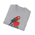 Parrot Lover T-Shirt — "My Heart Belongs to My Parrot" Graphic Tee
