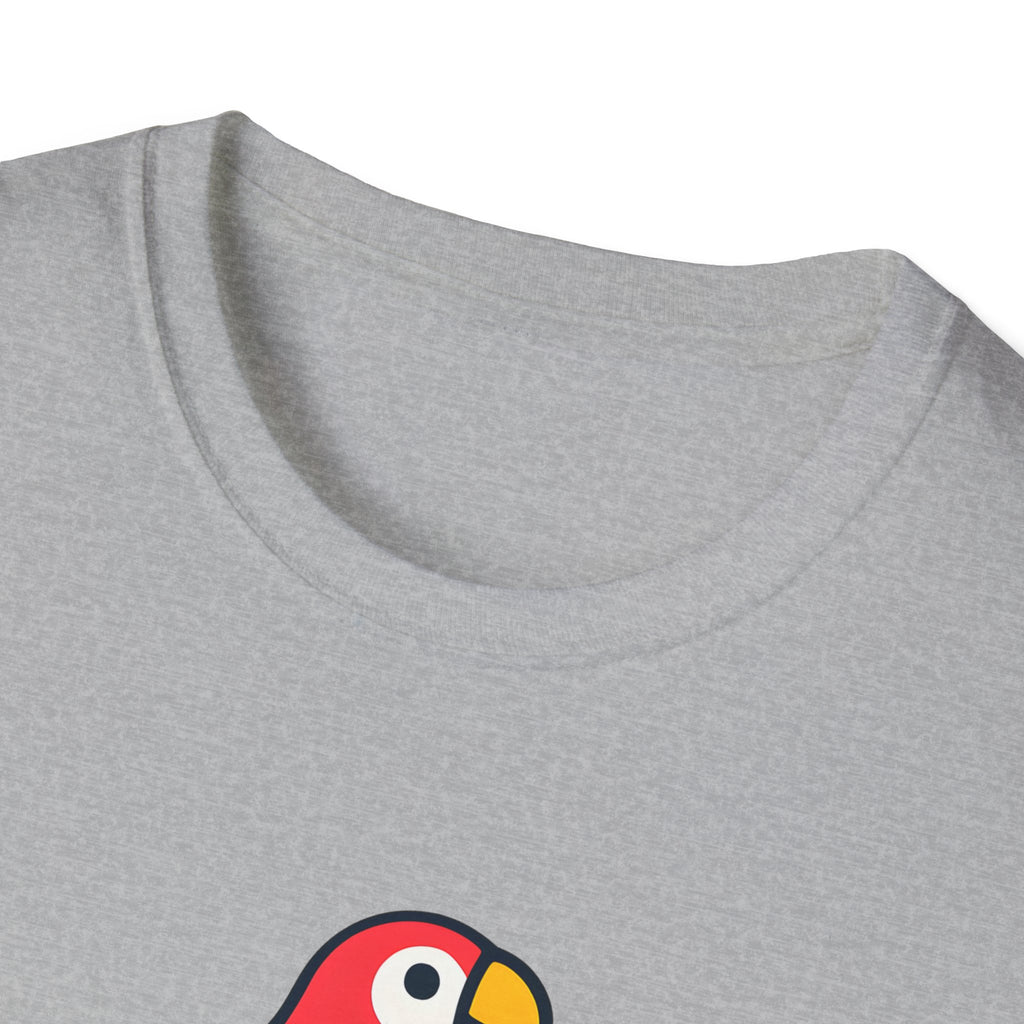 Winging It Parrot T-Shirt — Cute Skateboard Bird Graphic Tee