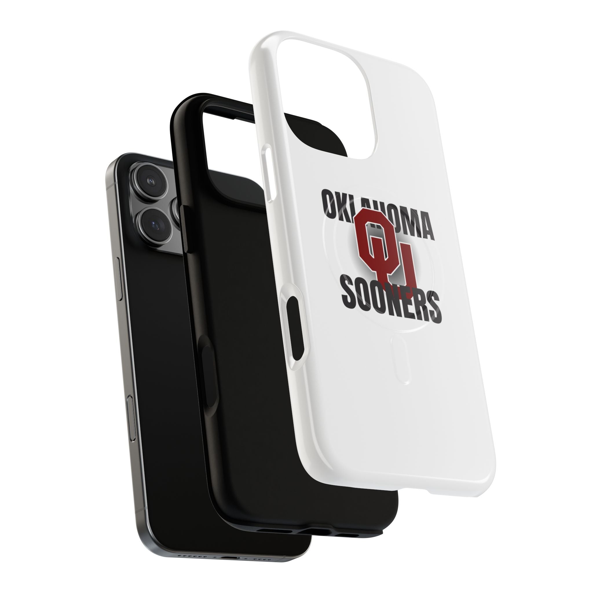 Oklahoma Sooners Tough Magnetic Phone Case — Durable Magnetic Snap-On College iPhone Cover