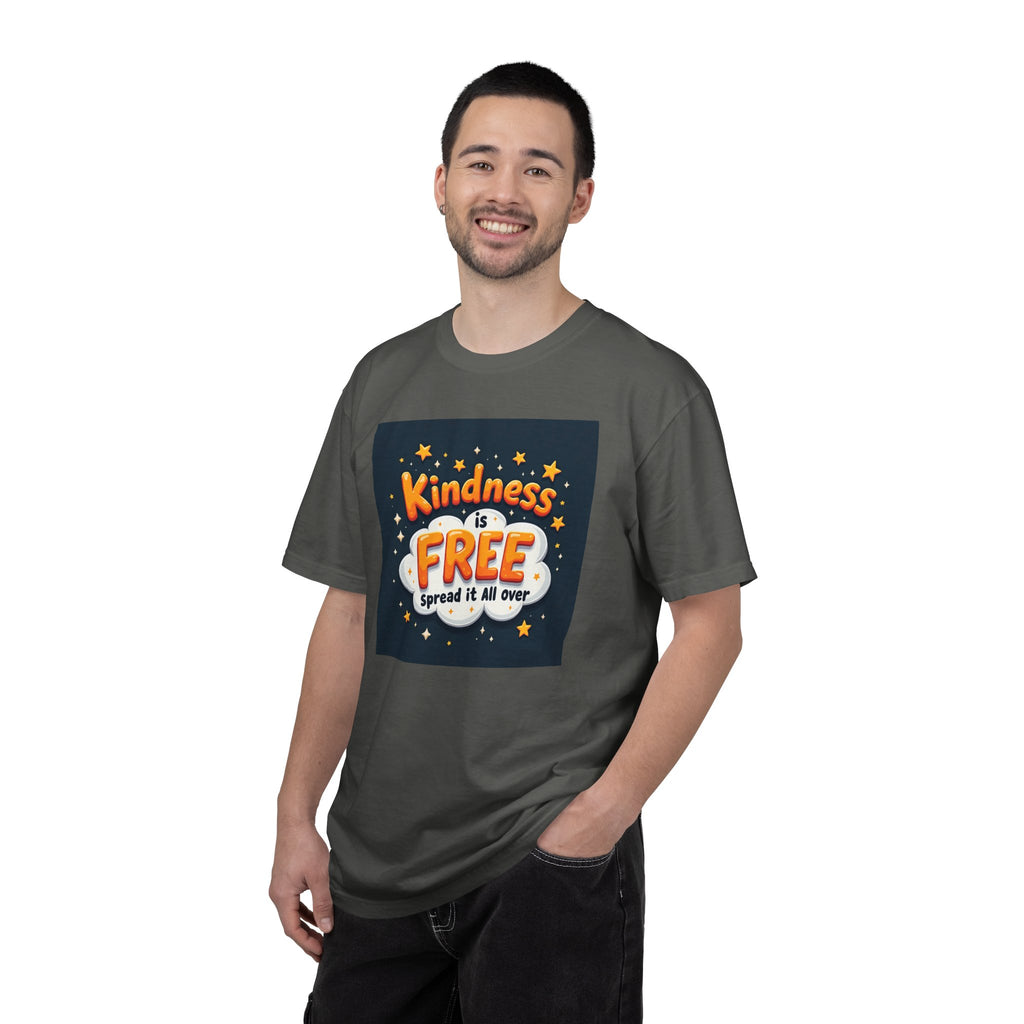 Kindness Is Free T-Shirt — 'Spread It All Over' Positive Graphic Tee