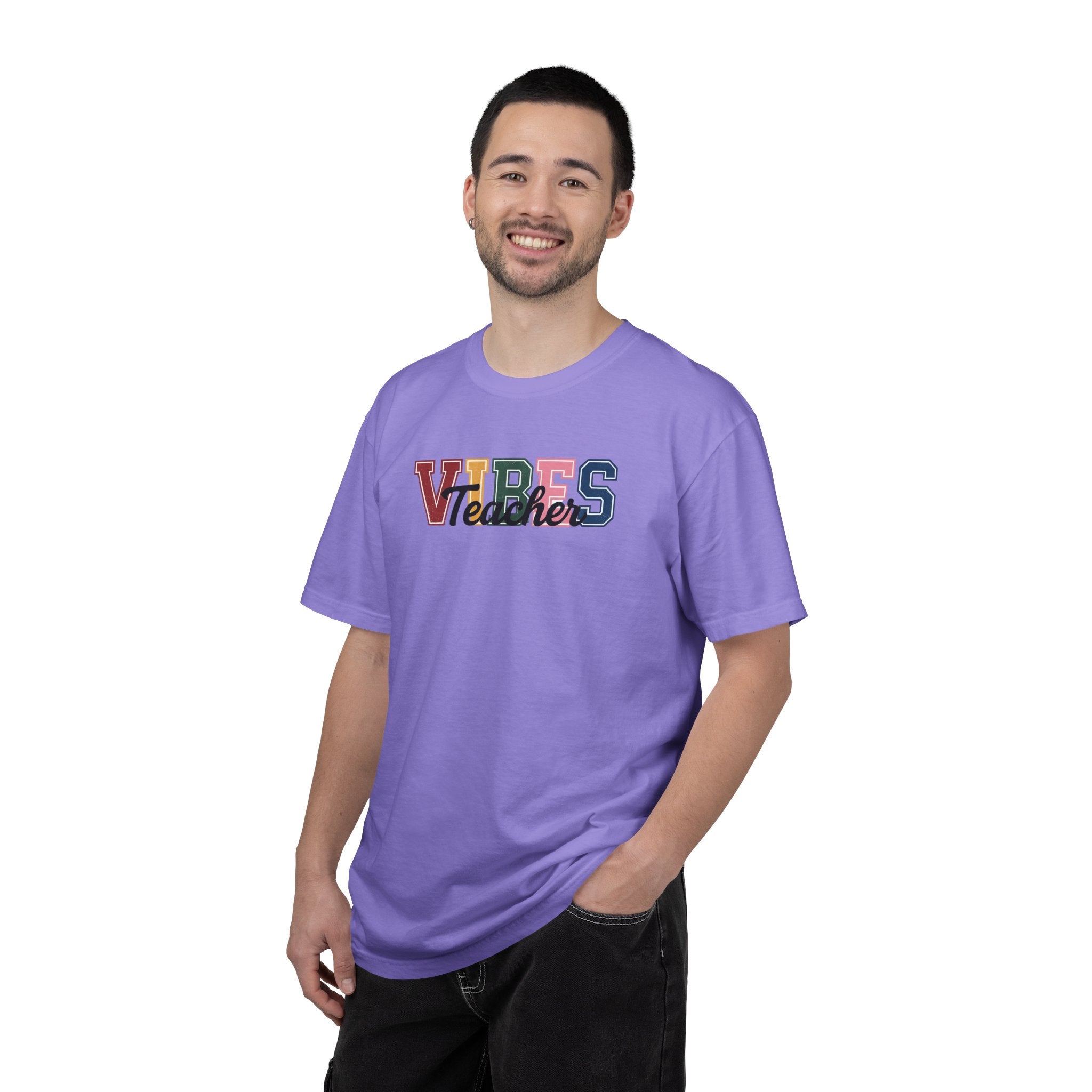 VIBES Teachers T-Shirt — Colorful Retro School Pride Tee