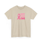 Breast Cancer Awareness Tee — Pink Ribbon "Hope Love Cure"