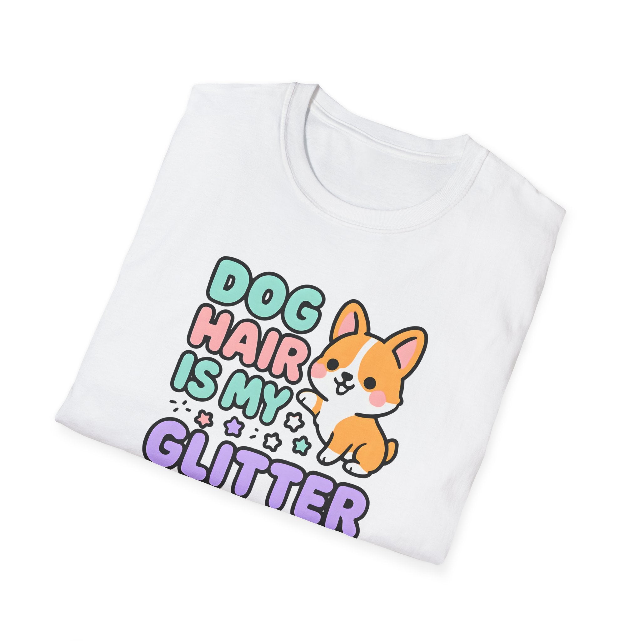 Dog Hair Is My Glitter T-Shirt — Cute Corgi Pet Lover Tee