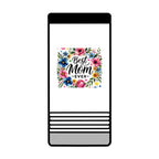Best Mom Ever Slim Beverage Holder – Floral Can Cooler for Mother's Day