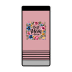 Best Mom Ever Slim Beverage Holder – Floral Can Cooler for Mother's Day