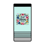 Best Mom Ever Slim Beverage Holder – Floral Can Cooler for Mother's Day