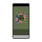 Best Mom Ever Slim Beverage Holder – Floral Can Cooler for Mother's Day