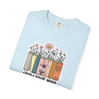 Grow Your Mind Book Stack T-Shirt