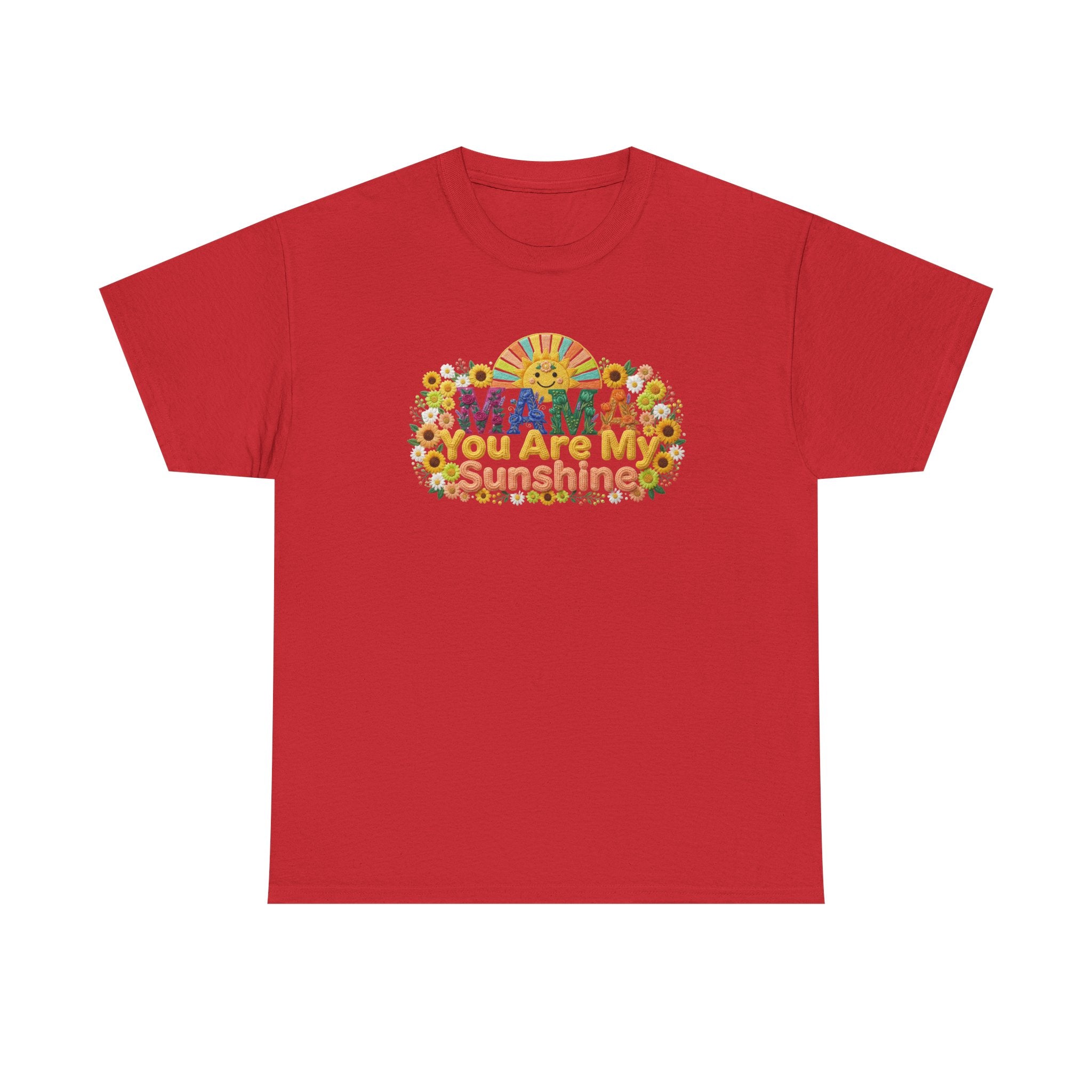 Mama You Are My Sunshine T-Shirt — Floral Retro Mother's Day Tee