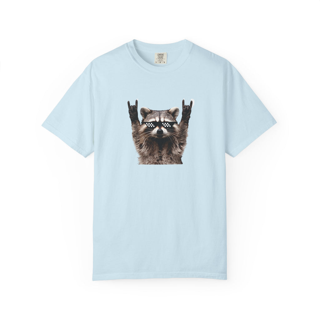 Rock On Raccoon T-Shirt — Cool Sunglasses Graphic Tee