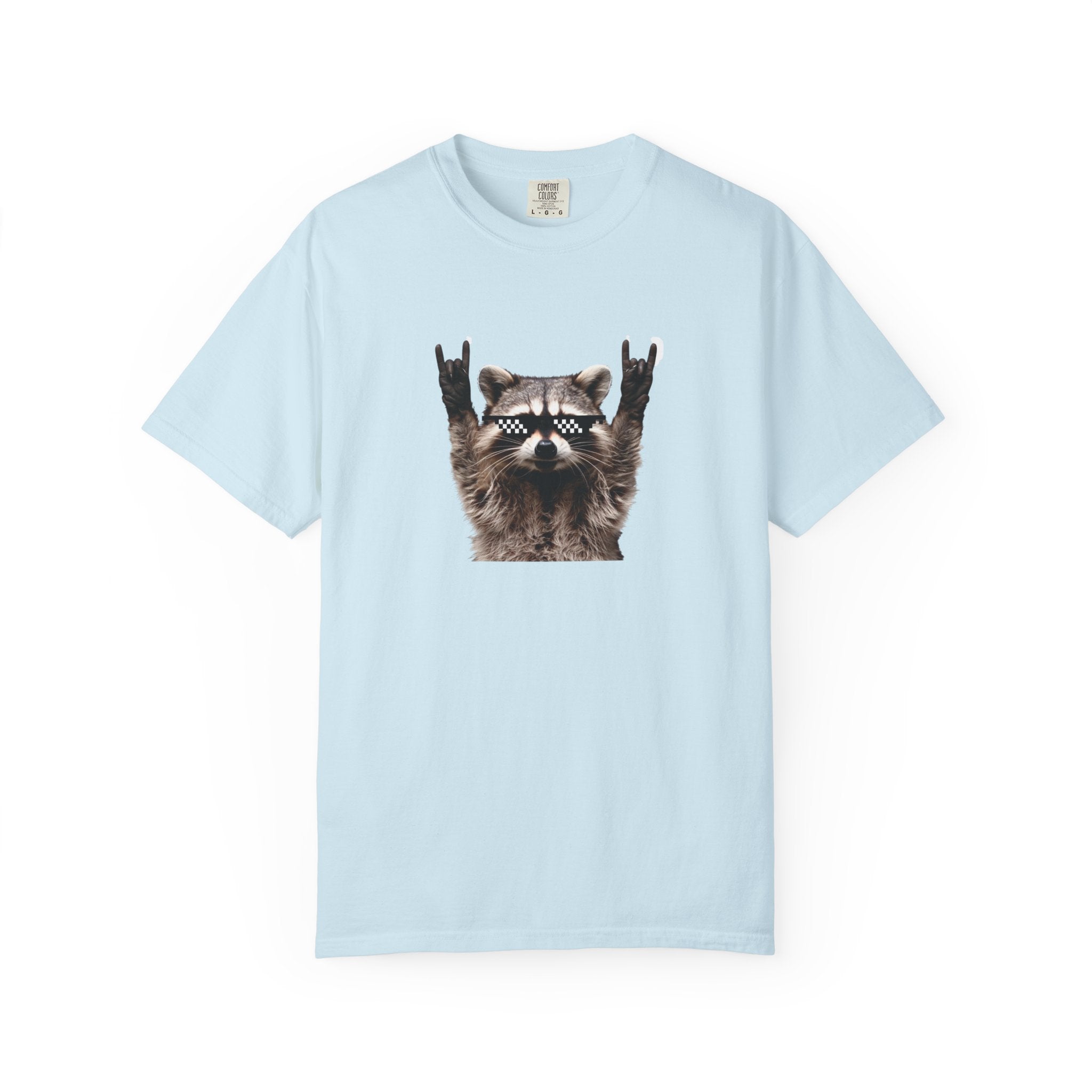 Rock On Raccoon T-Shirt — Cool Sunglasses Graphic Tee
